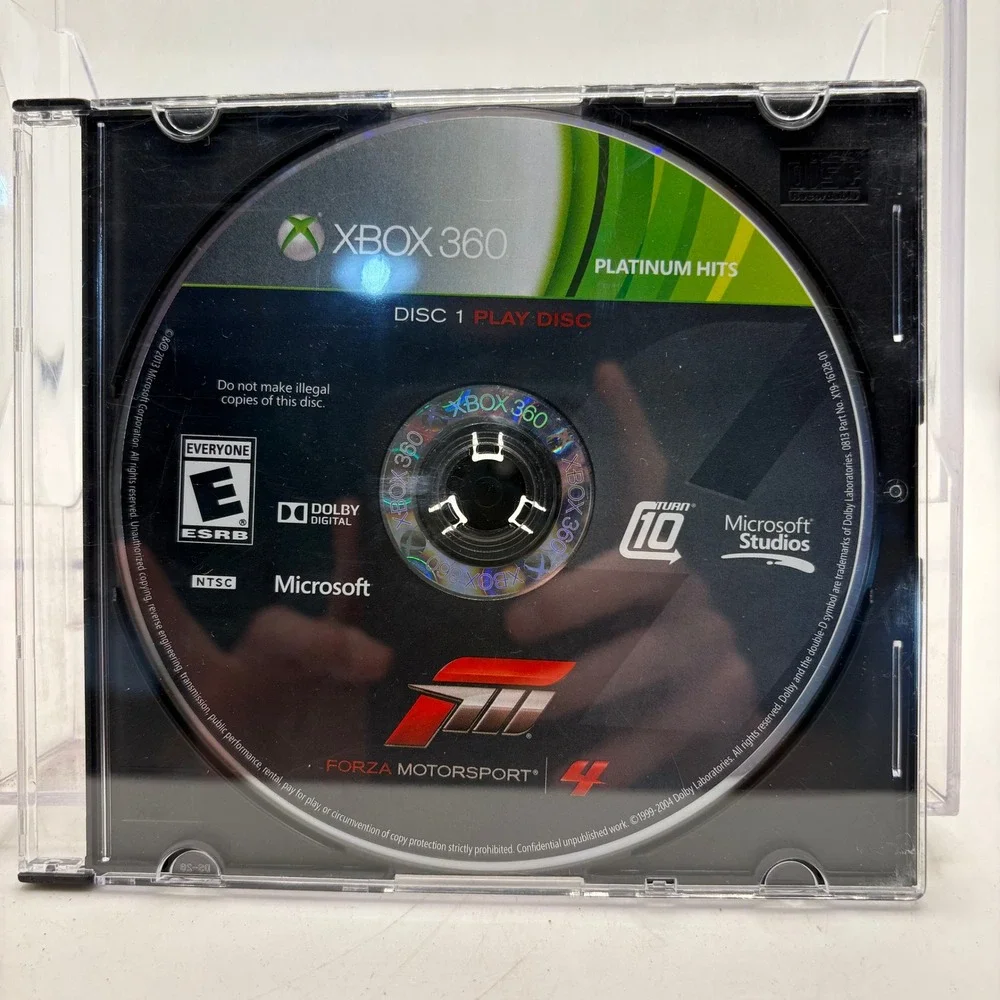 Forza Motorsport 4 Xbox 360 Platinum Hits Disc 1 Play Disc Microsoft 2011